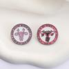 Contemporary Female Reproductive Art Brooch Shining Alloy Pin Trendy Uterus Badge Accessory For Special Occasions