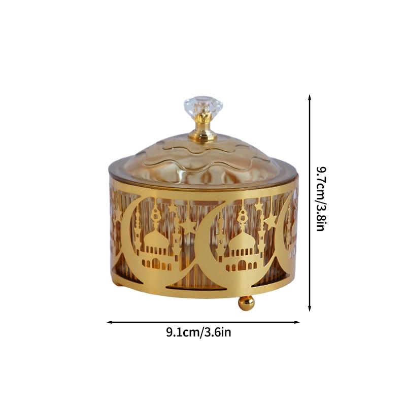 

2026 Ramadan Candy Box Tray Mubarak Decoration Ramadan Sweet Table Trays Desktop Ornament Kareem Muslim Party Supplies