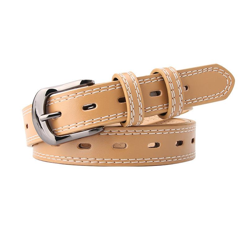 Fashionable Pu Belt With Geometric Line Design For Casual Wear And Trendy Looks