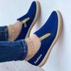 2022 Women's Casual Platform Shoes with Side Zipper - European/American Style, Large Size, Solid Color, Lightweight Hemp Rope Sole.