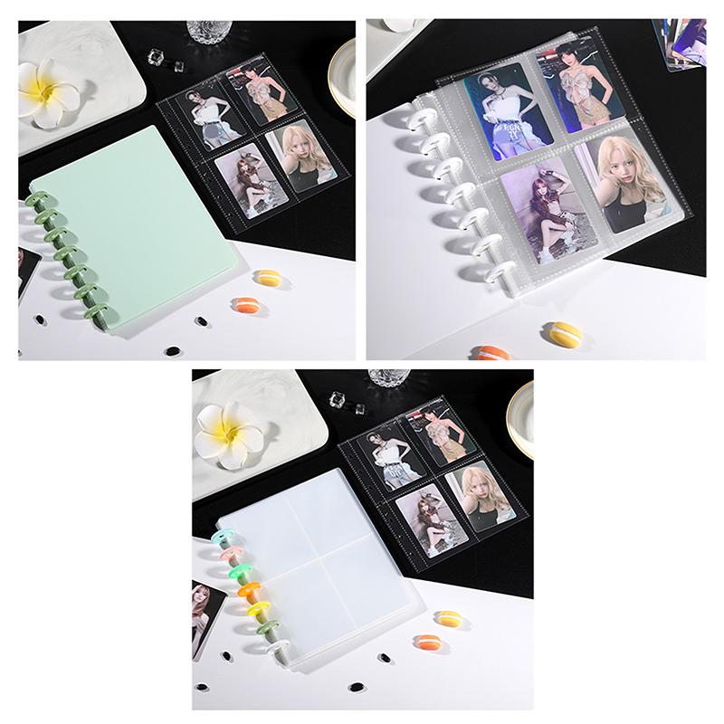 Kpop Pocard Binder 7 Girds Large Capacity Po Album Idol Cards Storage Book Transparent Binder Background Paper