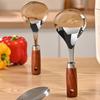 New Stainless Steel Rice Spoon Thickened Wood Handle Anti-Stick Rice Spoon Heat-resistant Easy To Clean Rice Shovel Kitchen Tool