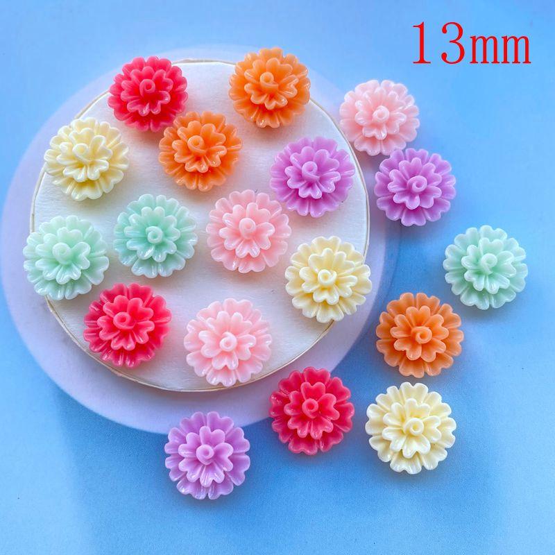 

30Pcs Kawaii Cute Mixed Flowers Flat back Resin Cabochons Scrapbooking DIY Jewelry Craft Decoration Accessorie E199