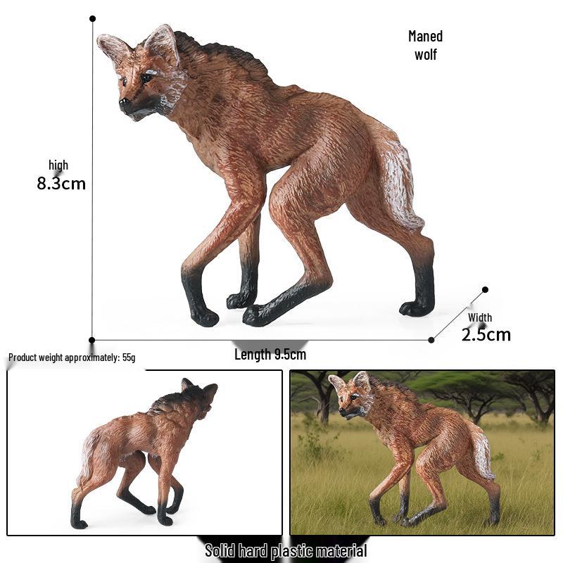 Wildlife Simulation Model: Tiger, Lion, Panda, Elephant, Rhinoceros, Kangaroo, Leopard, Horse, Sheep Toy Set
