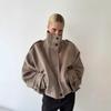 2025 Autumn/Winter Women's Wool Coat, European & American Sizes, Stand Collar, Single-breasted, Fashionable Temperament Design.