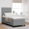 VidaXL Box Spring Bed with Mattress & Gray LED Light 100x200 Cm In Fabric 3342844