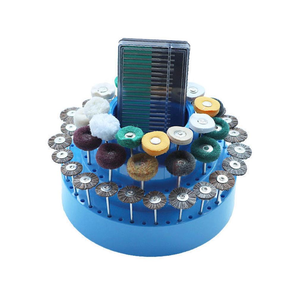 Cutie Profesională Rotativă de Depozitare pentru Burghie de Formă Rotundă, Rotativă la 360°, Organizator Suport pentru Vârfuri de Scule de Rectificat, Instrument DIY pentru Bijuterii