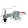 New Horizontal Toggle Clamp Hand Tools GH201-B Welding Fixture Clamp Push-pull Quick Release Metal Horizontal Clamping