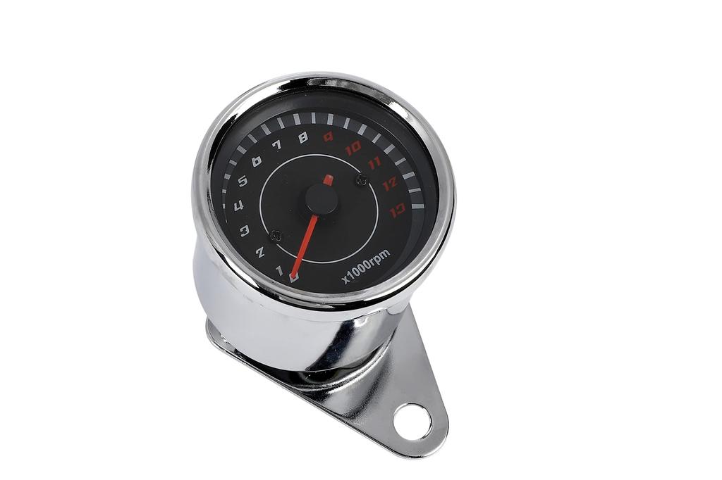 Honda Monkey/Gorilla Electric Tachometer and Mechanical Speedometer Set, 12V, 60mm, with Brackets, Universal Honda Motorcycle Parts, Aftermarket