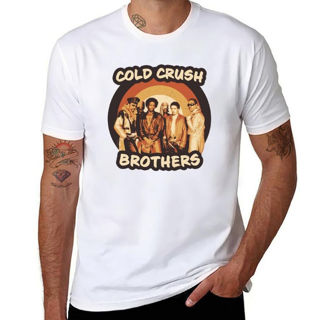 Cold Crush Brothers 80s Old School Hip Hop T-Shirt Festival Casual Short Sleeve