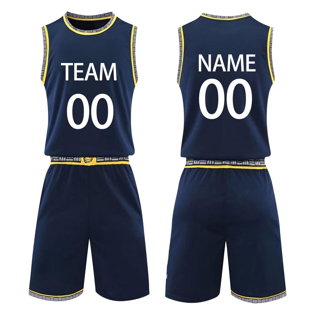 Men's Sleeveless V Neck Basketball Uniform Set Athletic Team Sportswear with Striped Side Panel Design for Training