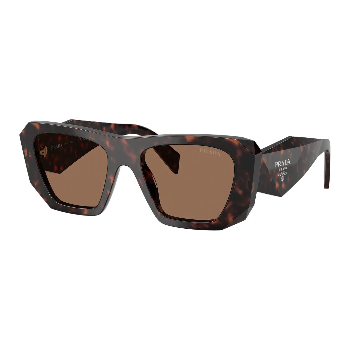 

Prada Unique Design Acetate Square Sunglasses Women sunglasses Tortoise PR-B18S-17N06B Basic Packaging-Eyeglass Case+Box