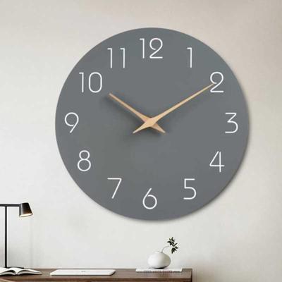 10 Inch Wood Circular Wall Clock Silent Living Room Bedroom Retro Wall Clock Minimalist Creative for Home Decoration Clock