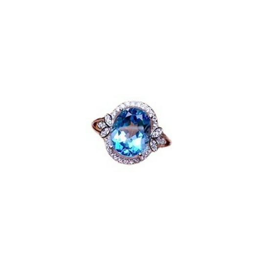 Elegant Women's Sapphire Flower Ring - Fashionable and Versatile Jewelry Piece