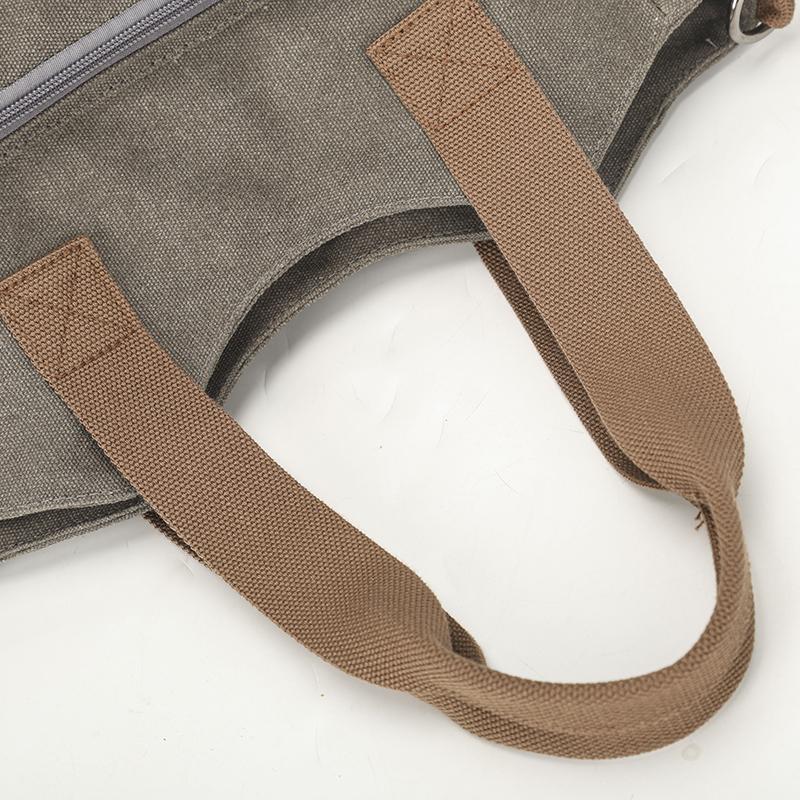 Canvas Bag Commuter Tote Bag Women's Bag Student Large Capacity Shoulder Crossbody Bag