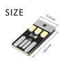 20 Pack USB Mini LED Book Light 5V 0.2W 2835 SMD White Light Night Lamp for Power Bank Laptop Computer Reading Use Portable Light