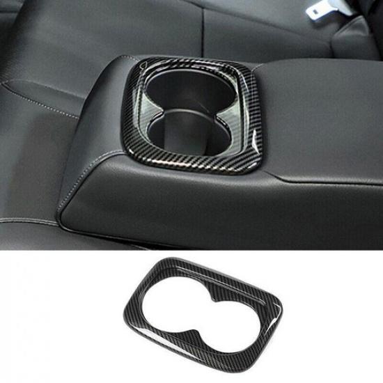 For Acura Integra -2024 Carbon Fiber Style Rear Water Cup Frame Cover 1pcs