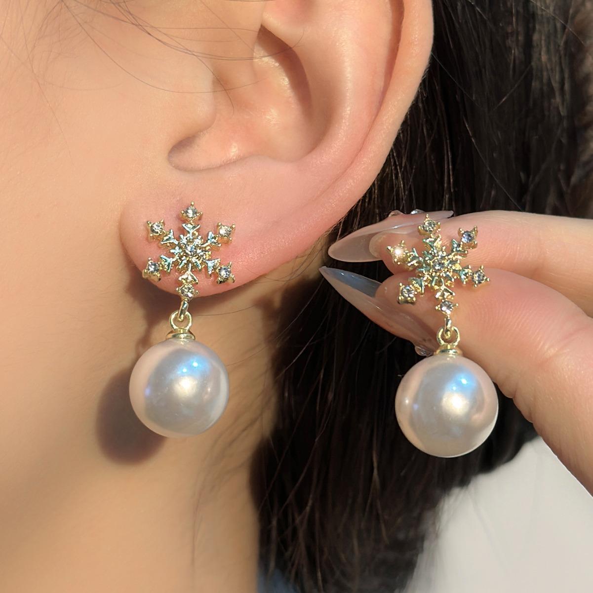 

Серьги-подвески с крупным искусственным жемчугом и кристаллами циркония для женщин, золотистого цвета, ювелирные изделия для вечеринок Brincos