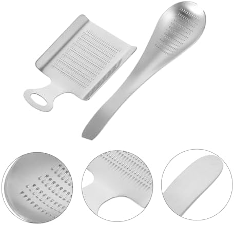 Ipetboom 2er-Pack Edelstahl-Gemüsemühle, manueller Knoblauch-Ingwer-Stampfer, vielseitiges Küchengerät, leicht zu reinigen, sicher für Babynahrung