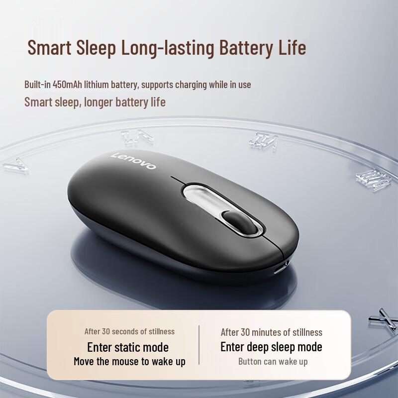 Lenovo Air Pro Pebble Dual-Mode Wireless Mouse