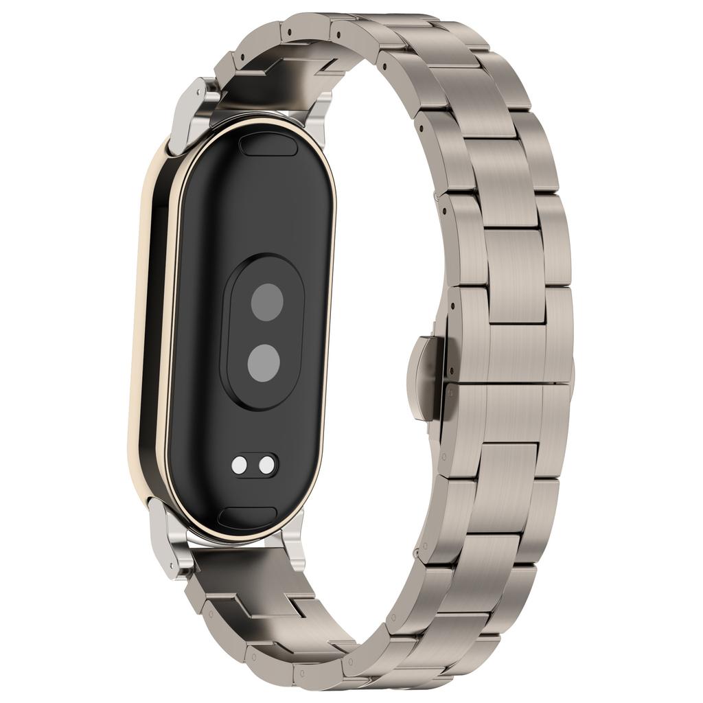 Luxury Titanium Alloy Strap for Xiaomi Smart Band 9 Fashion Style Metal Bracelet for Mi 8 NFC Watch Band