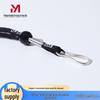 Adjustable Black Fox Referee Whistle with Lanyard