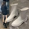 Fashion Women Nakle Boots Shoes 5cm Heel Round Toe Boots For Woman Fashion Zip Shoes Platform Non-slip Botas Mujer