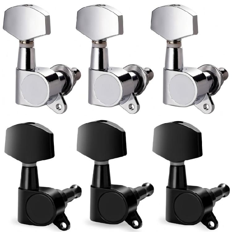 6Pcs Metal Guitar Tunings Pegs Machine Head String Tuners Tunings Key Replacement Acoustics Guitar Tuner Enduring