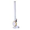 0150mm Dial Caliper Steel ShockProof Adjustable Vernier Caliper with Depth Rod Silver
