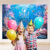 Underwater World Castle Fish Coral Aquarium Photography Background Baby Birthday Party Decor Portrait Backdrop Photo Studio