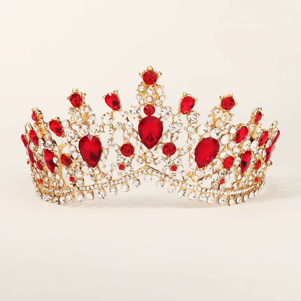 New bridal headdress rhinestone pearl comb metal leaf handmade hair accessories soft pottery flower plate hair comb