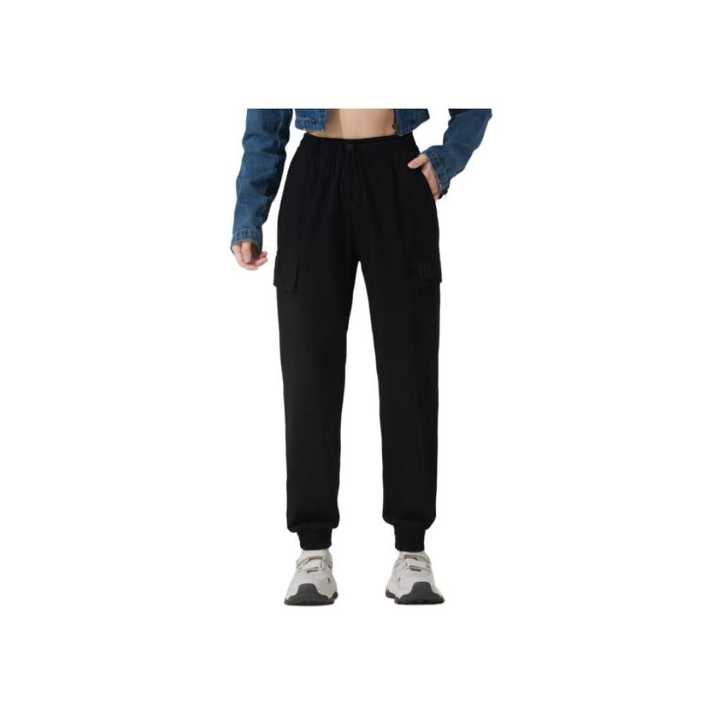 New MLB Knitted Sweatpants Men's Black 3AWPB0153-50BKS
