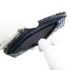 [Inden-ya] Inden Long Wallet, Large, Thin Deerskin, Navy Blue with White Lacquer, Forget-me-not Pattern, 2107-14-181