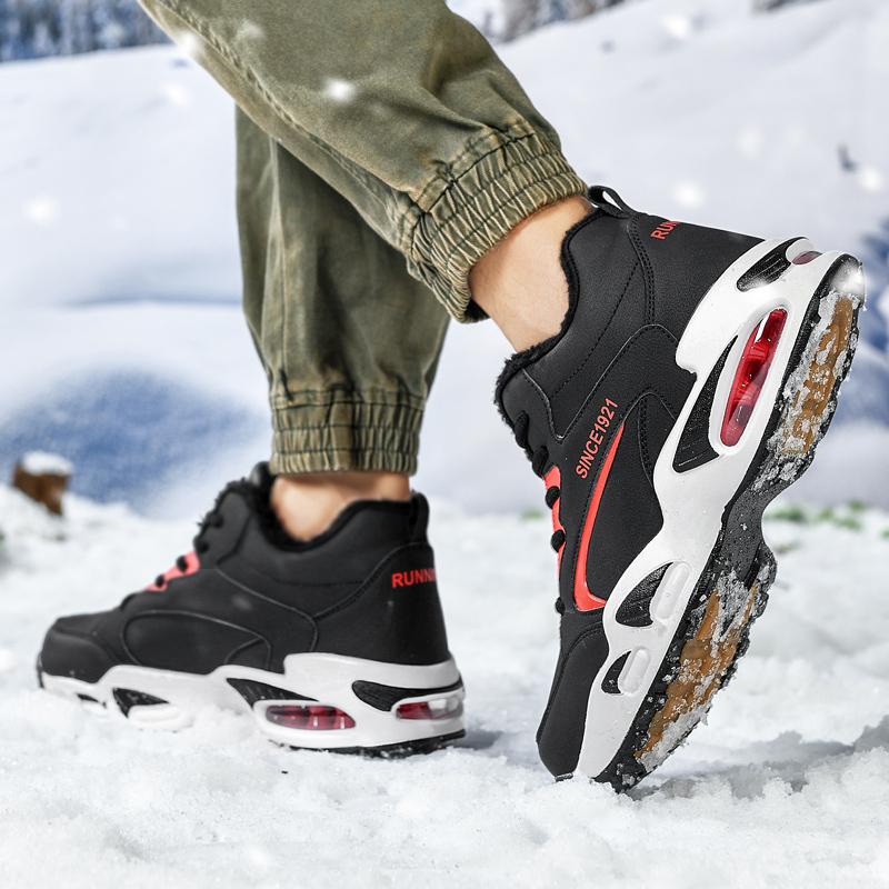 Männer stiefel 2024 Neue Winter Hausschuhe Warme Männer Schuhe Wasserdicht Rutschfeste Plüsch Turnschuhe Männlichen tenis schuhe Stiefel Männer turnschuhe Winter