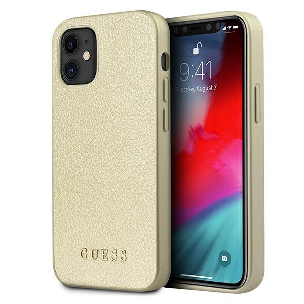 Guess Guhcp12Siglgo Iphone 12 Mini 5,4Złoty/Gold Hardcase Iridescent