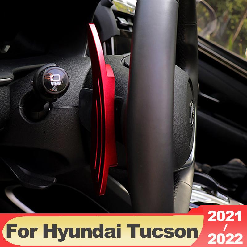 Per Hyundai Tucson NX4 2022 2023 Ibrida N Line Alluminio Volante Leve del Cambio Estensioni Cambi Marcia Accessori Cambio