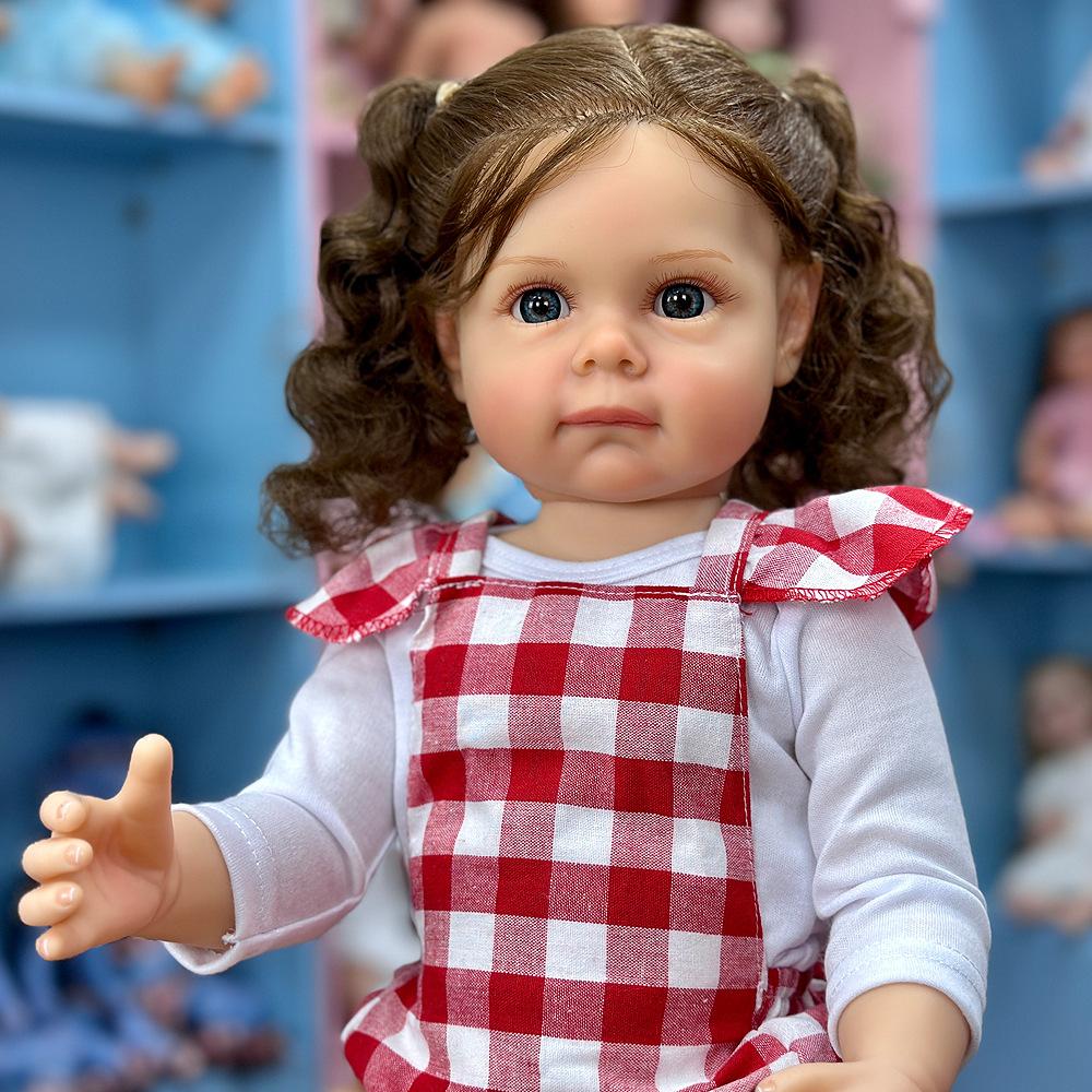 55cm lavável realista macio pintado à mão simulação bebê reborn boneca crianças acompanham brincar boneca