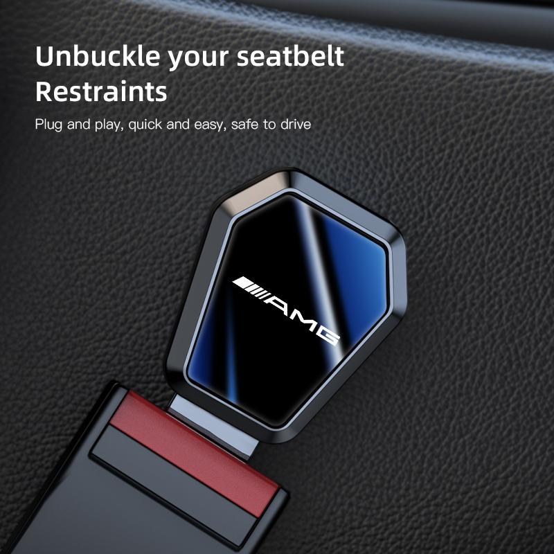 EXY1 2025 Hot Car Safety Seatbelt Lock Buckle Extension Plug Seat Belt Clip Extender For Mercedes Benz AMG W204 Class A W213 W220 CLS