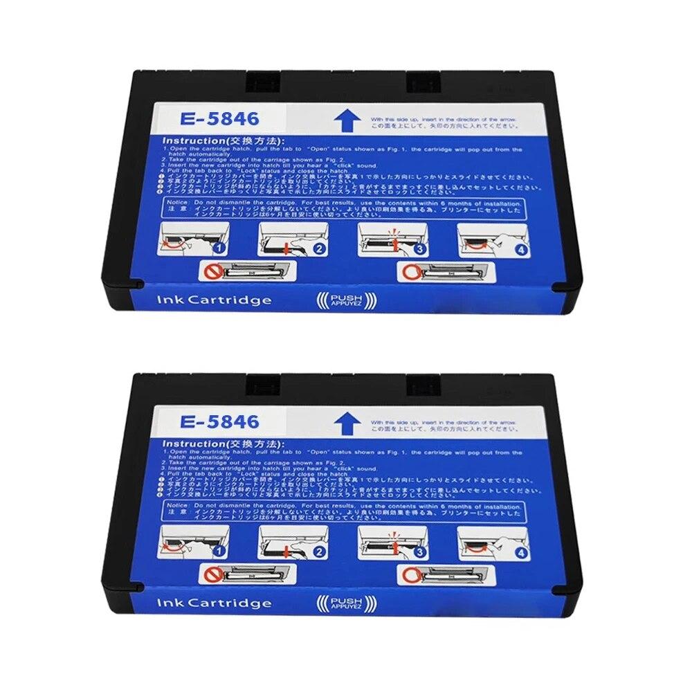 New T5846 Ink Cartridge Compatible For Epson PictureMate 200 240 260 280 290 PM 240 Show PM 225 300 Printer 5846 1set