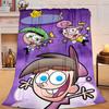 1PC Magical Friendship timmy Adventure Flannel Blanket Suitable for Both Men And Women, Soft Ideal for Beds And Sofa, Birthday Or Christmas Gift