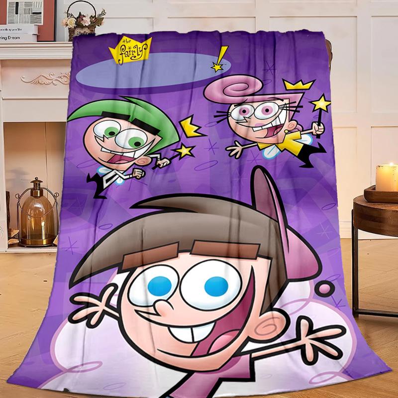 1PC Magical Friendship timmy Adventure Flannel Blanket Suitable for Both Men And Women, Soft Ideal for Beds And Sofa, Birthday Or Christmas Gift