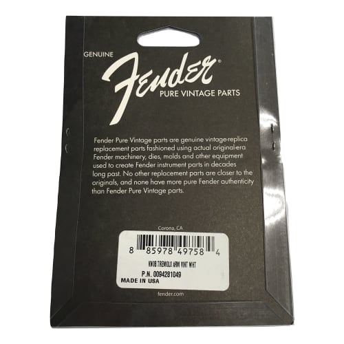 Fender Parts Pure Vintage Stratocaster? Tremolo Arm Tip, Pure Vintage White