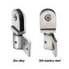 Bathroom Glass Door Clip/clamp/hinge,Rotating Door Shaft,Zinc Alloy and Stainless Steel,no Rust , Shower Accessories