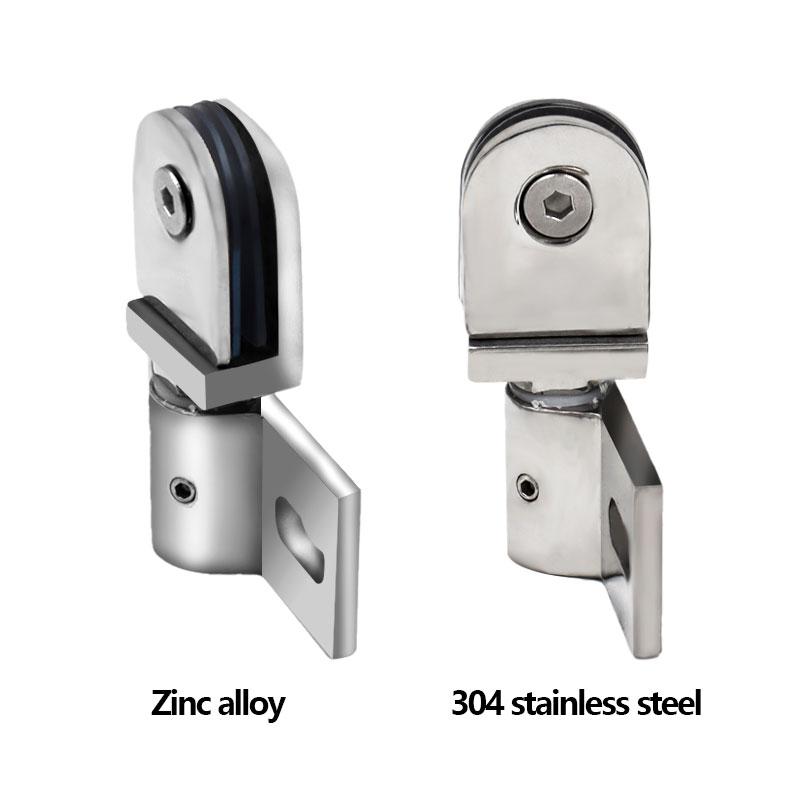 Bathroom Glass Door Clip/clamp/hinge,Rotating Door Shaft,Zinc Alloy and Stainless Steel,no Rust , Shower Accessories