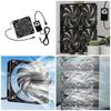 Universal 12V Adjustable Speed Router Cooling Fan for Weak Current Box Servers Perfect for Efficient Heat Dissipation