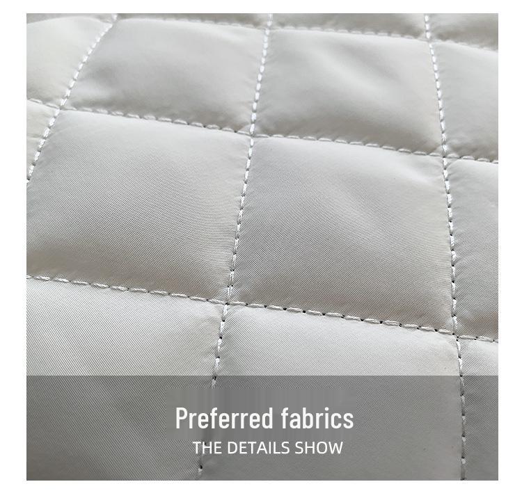 Herbst 2025 Trendige Diamant-Rauten-Stickerei Kette Schultertasche