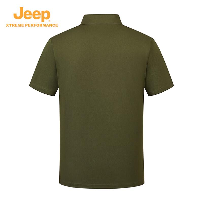 Jeep Men's Outdoor UPF50+ Quick-Dry Polo Shirt
