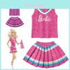 Barbie Film Fialové Polyesterové Vlákno Cosplay Šaty Pro Děti Velikosti)