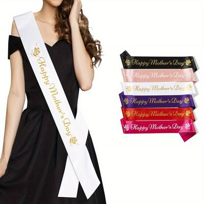 1 Stück, Schärpe zum Muttertag, Dekoration zum Muttertag, Geschenk für Mama, Muttertagsparty, Foto-Requisiten