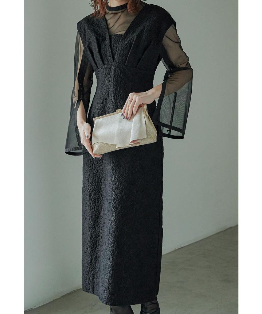 Shiny Tuck Clutch Party Satin F [niana] Bag, Bag, Lamé Handbag, Beige,